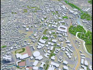 athen city georgia 40 km Modello 3D