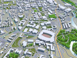 athen city georgia 40 km Modello 3D