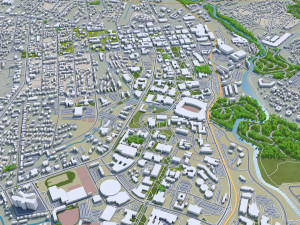 athen city georgia 40 km Modello 3D