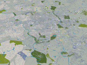 athen city georgia 40 km Modello 3D