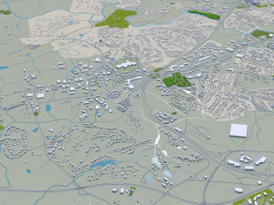 athen city georgia 40 km Modello 3D