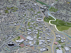 athen city georgia 40 km Modello 3D