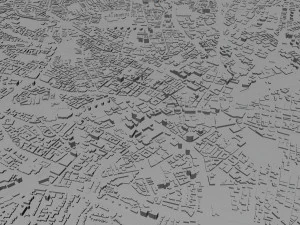 birmingham city uk 50 km 3D Model