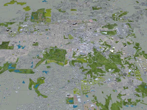 columbia missouri city usa 40km 3D Model