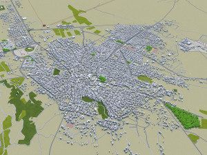 darbandikhan and halabja city iraq 55km Modello 3D