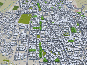 darbandikhan and halabja city iraq 55km Modello 3D