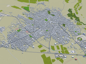 darbandikhan and halabja city iraq 55km Modello 3D