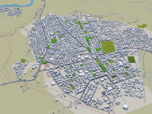 darbandikhan and halabja city iraq 55km Modello 3D