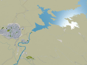 darbandikhan and halabja city iraq 55km Modello 3D