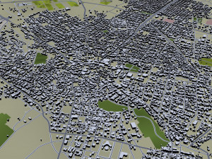 darbandikhan and halabja city iraq 55km Modello 3D