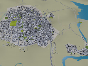 darbandikhan and halabja city iraq 55km Modello 3D