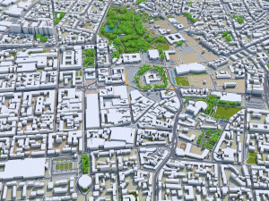 darmstadt city germany 30km 3D Модель