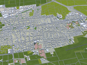darmstadt city germany 30km 3D Модель
