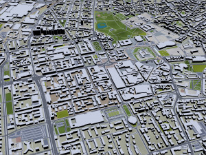 darmstadt city germany 30km 3D Модель