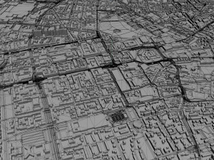 darmstadt city germany 30km 3D Модель