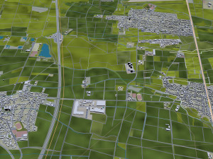 darmstadt city germany 30km 3D Модель