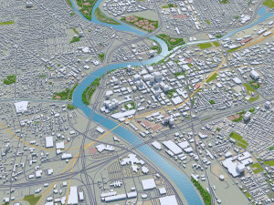 dayton city ohio 60km 3Dモデル