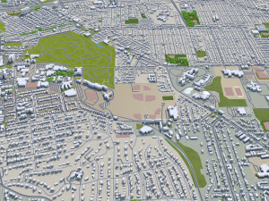 dayton city ohio 60km 3Dモデル