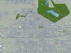 dayton city ohio 60km 3Dモデル