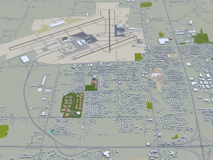 dayton city ohio 60km 3Dモデル