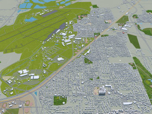 dayton city ohio 60km 3Dモデル