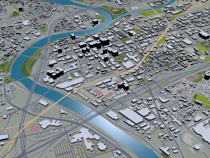 dayton city ohio 60km 3Dモデル