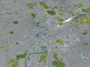 dayton city ohio 60km 3Dモデル