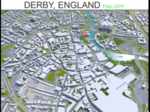 derby city england 40km 3D Model