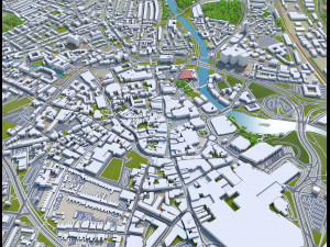 derby city england 40km 3D Model