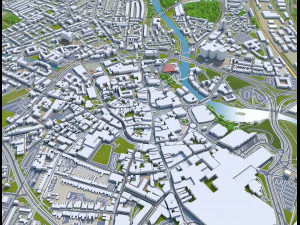 derby city england 40km 3D Model