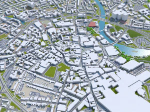 derby city england 40km 3D Model