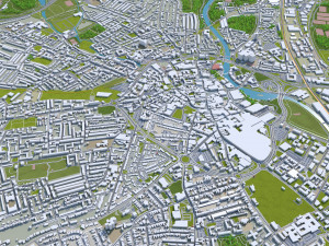 derby city england 40km 3D Model