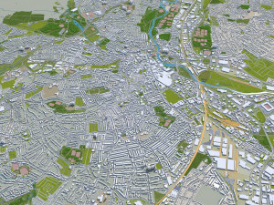 derby city england 40km 3D Model