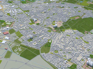 derby city england 40km 3D Model