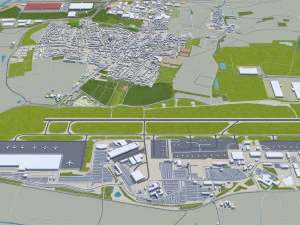 derby city england 40km 3D Model