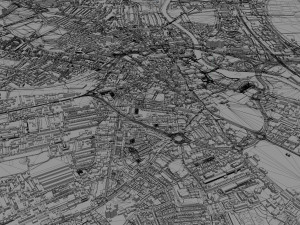 derby city england 40km 3D Model
