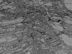 derby city england 40km 3D Model
