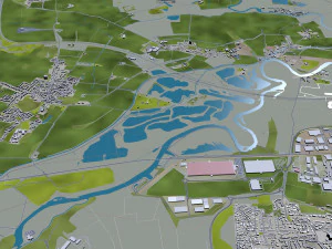 derby city england 40km 3D Model