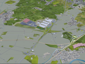 derby city england 40km 3D Model