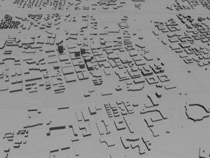 des moines city iowa 40km 3D Model