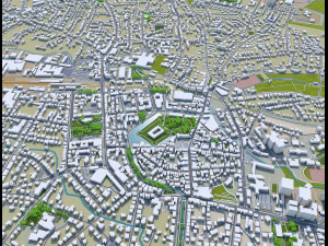 detmold city germany 40km Modelo 3D
