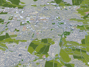 detmold city germany 40km Modelo 3D