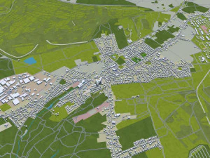detmold city germany 40km 3D Model