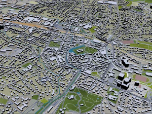 detmold city germany 40km 3D Model