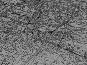 detmold city germany 40km 3D Model