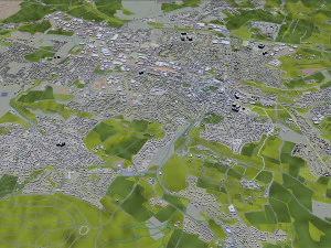 detmold city germany 40km 3D Model