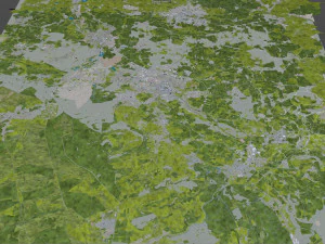 detmold city germany 40km 3D Model