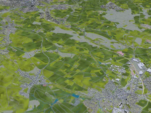 detmold city germany 40km 3D Model