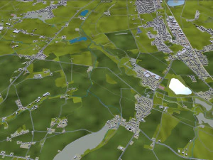 detmold city germany 40km 3D Model