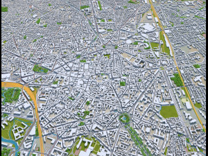 dijon city france 30km Modello 3D